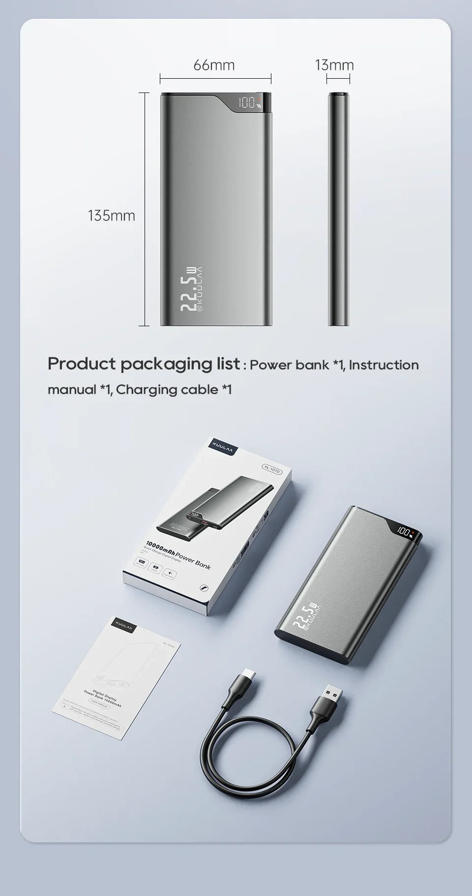 KUULAA 22.5W Power Bank