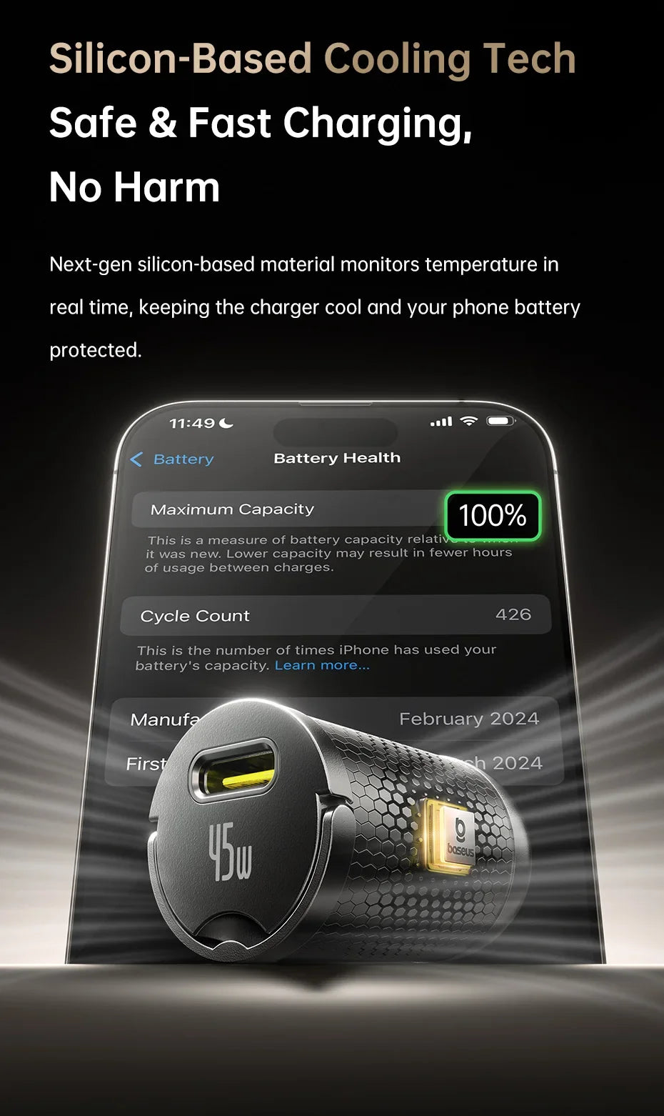 Baseus 45W Mini Car Charger