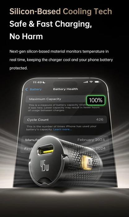 Baseus 45W Mini Car Charger