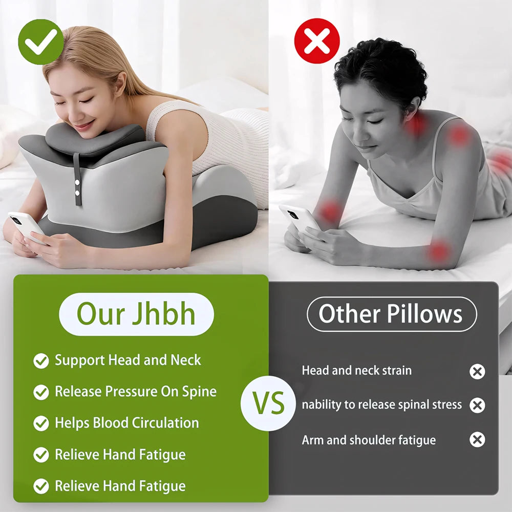 Comparison of using a Jhbh pillow versus other pillows for comfort and health benefits.