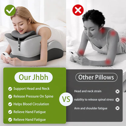 Comparison of using a Jhbh pillow versus other pillows for comfort and health benefits.