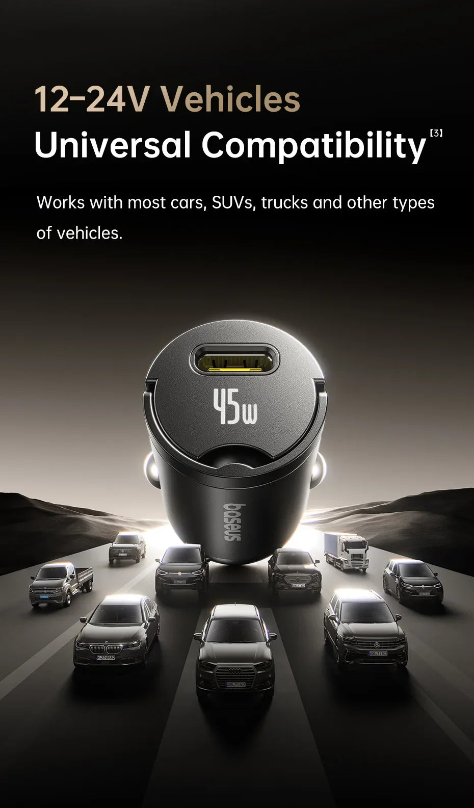 Baseus 45W Mini Car Charger