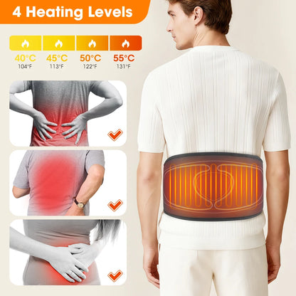 Heated腰带 with temperature display and user interface