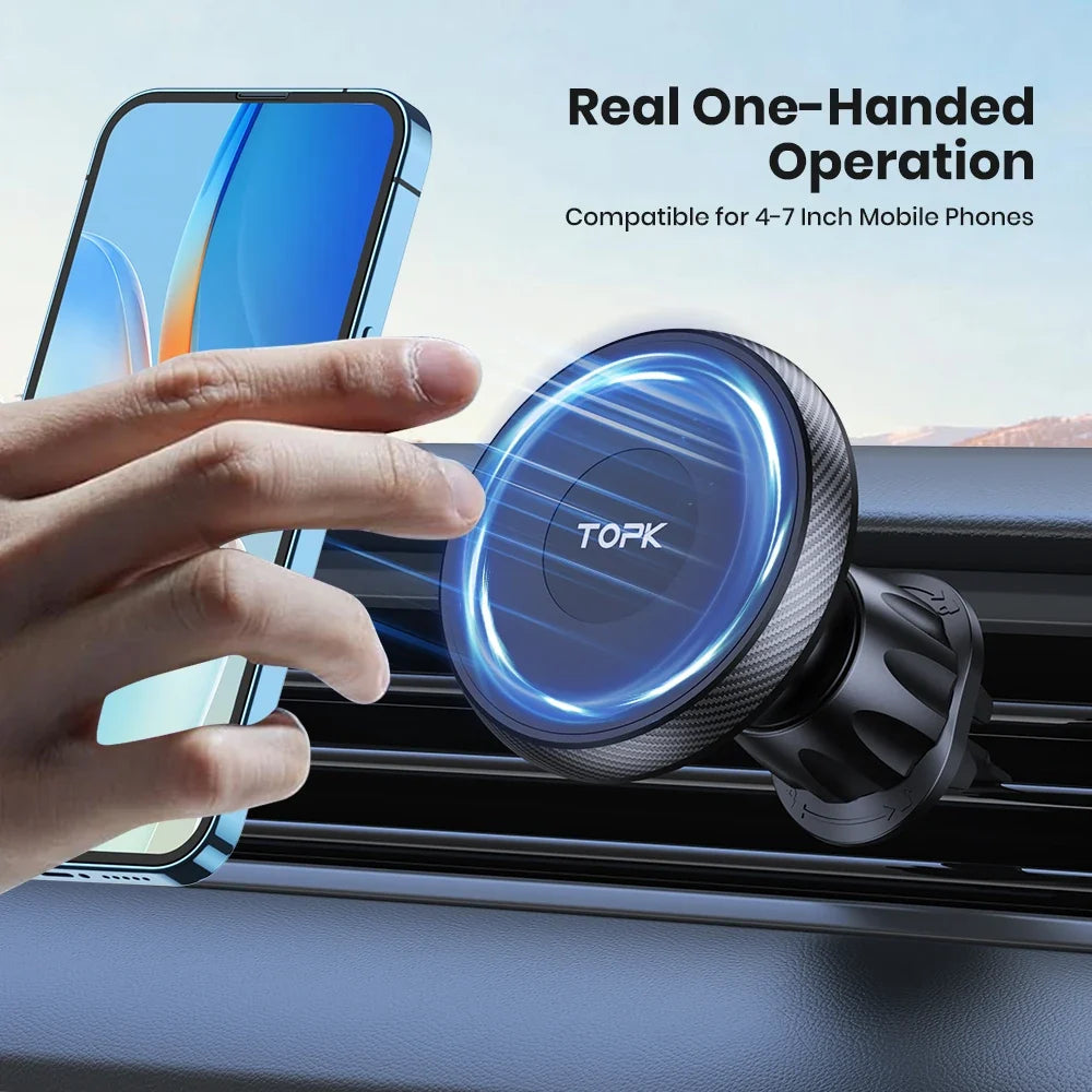 TOPK Magnetic Car Phone Holder Air Vent Car