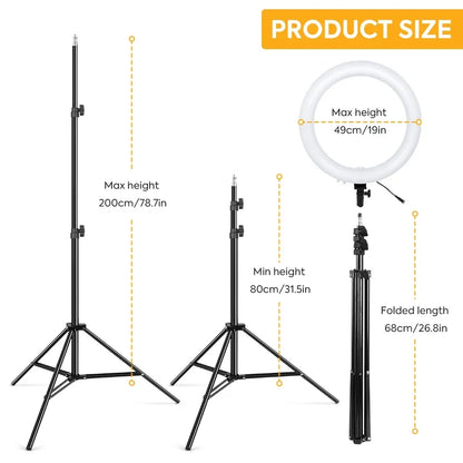 19-Inch Ring Light With Stand