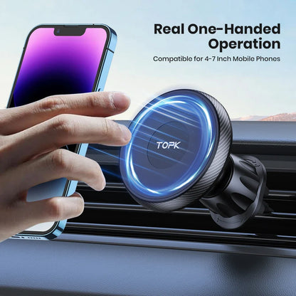 TOPK Magnetic Car Phone Holder Air Vent Car
