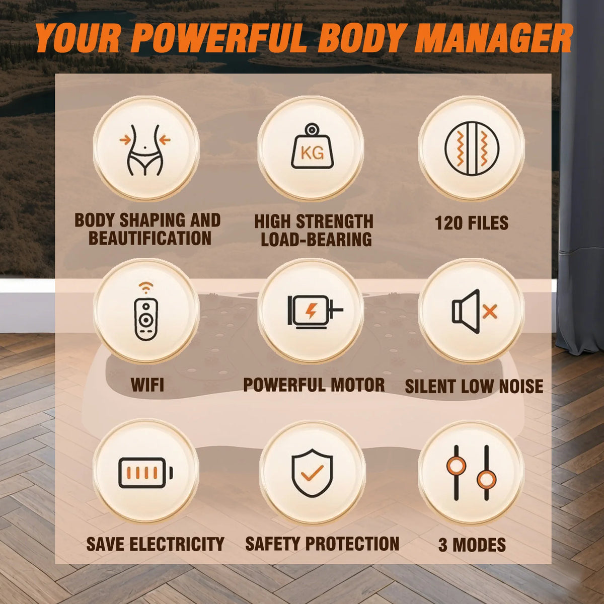 Full-Body Vibration Platform Exercise Machine Training
