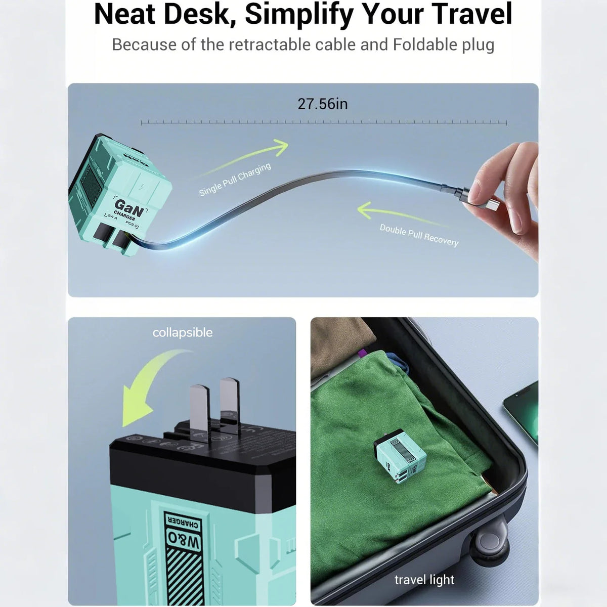 GaN 45W Fast Wall Charger