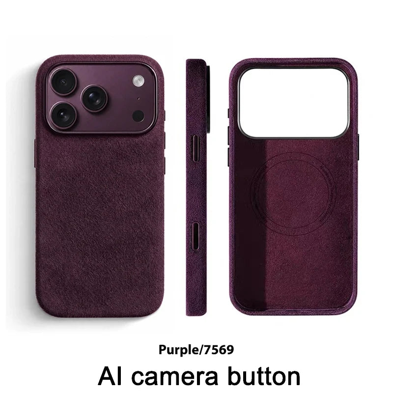 Alcantara Magnetic Case for iPhone 18 17 Pro Max
