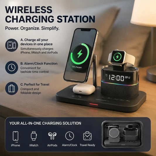Magnetic Wireless Charger – Fast Charging Phone Stand