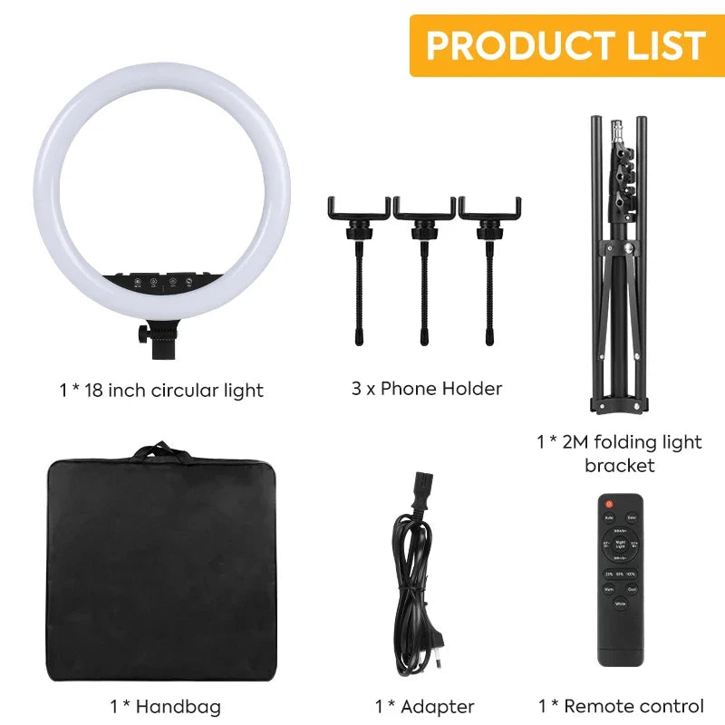 19-Inch Ring Light With Stand