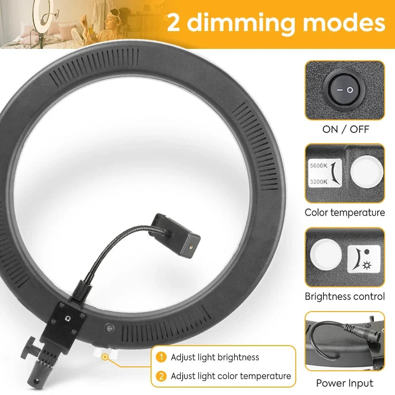 19-Inch Ring Light With Stand