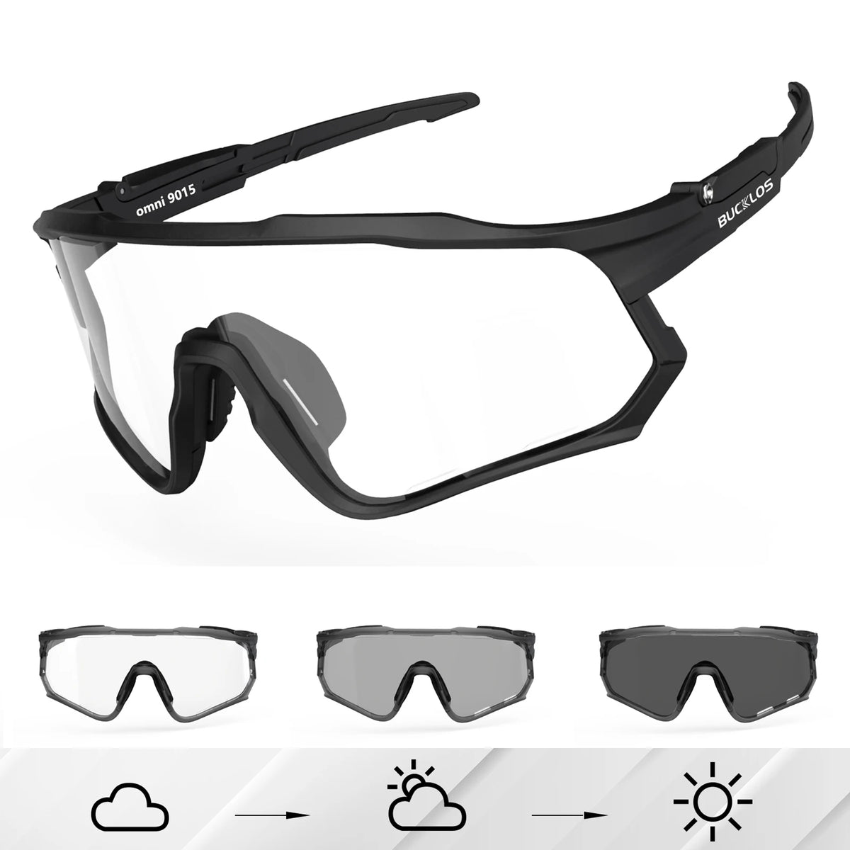 BUCKLOS Polarized Cycling Glasses UV400 Road