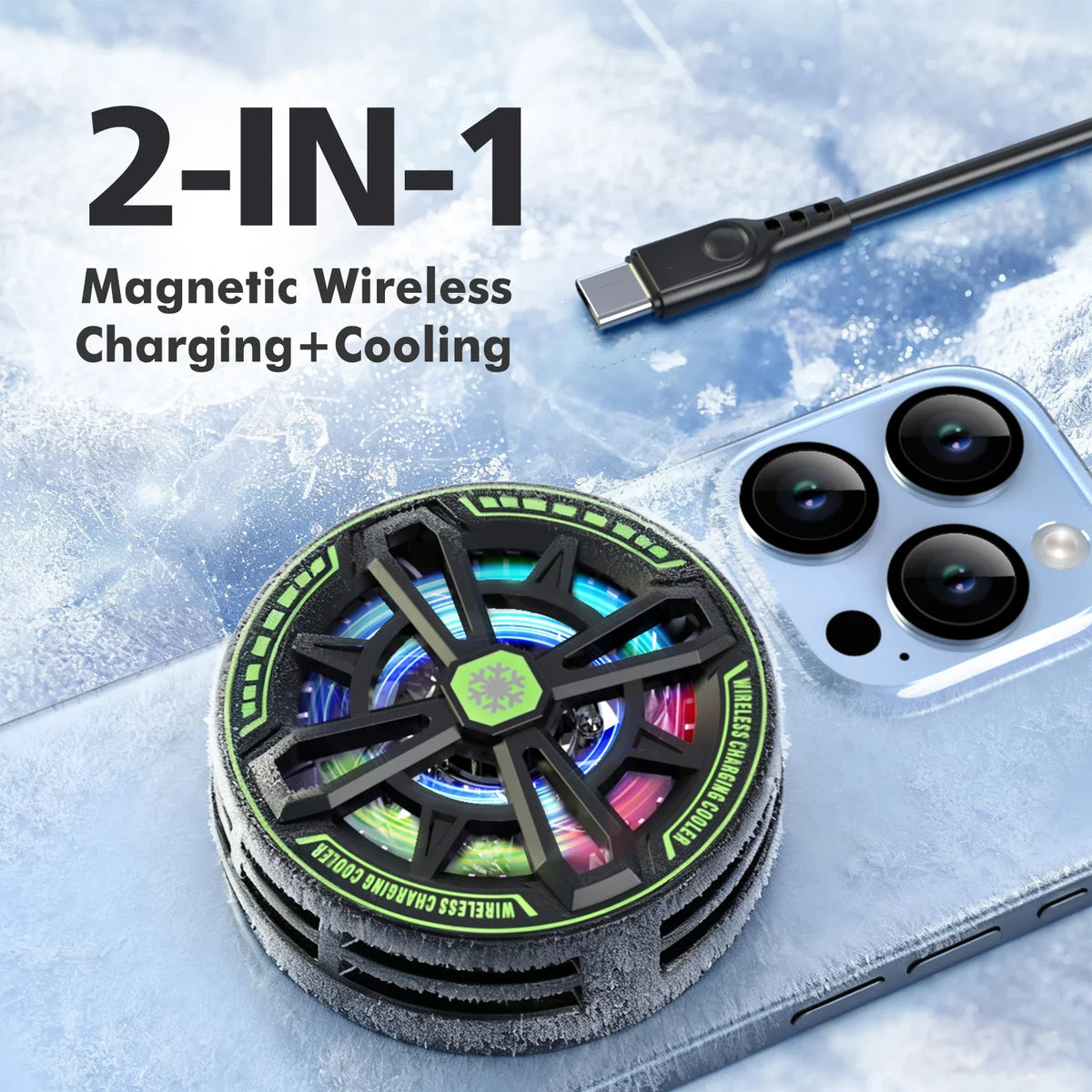 2-in-1 Magnetic Wireless Charger