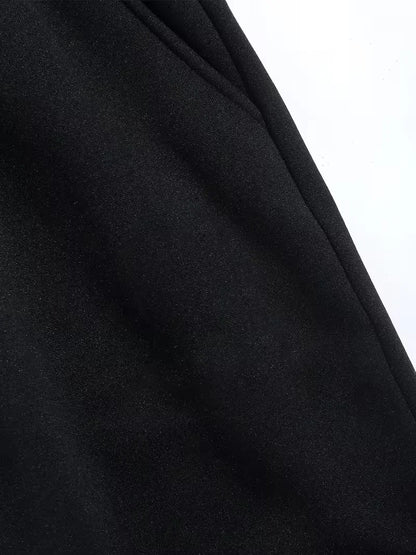 Street Trendy Cool Style Men's Loose Legged Sports Pants Printed Sanitary Pants Daily Casual Drawstring Knitted Pants