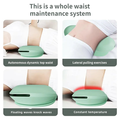 Product showing waist maintenance system with text describing its features.