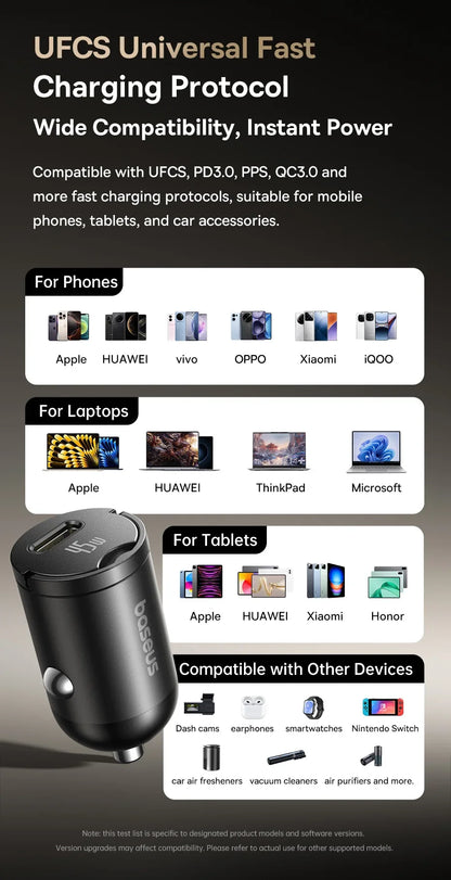 Baseus 45W Mini Car Charger