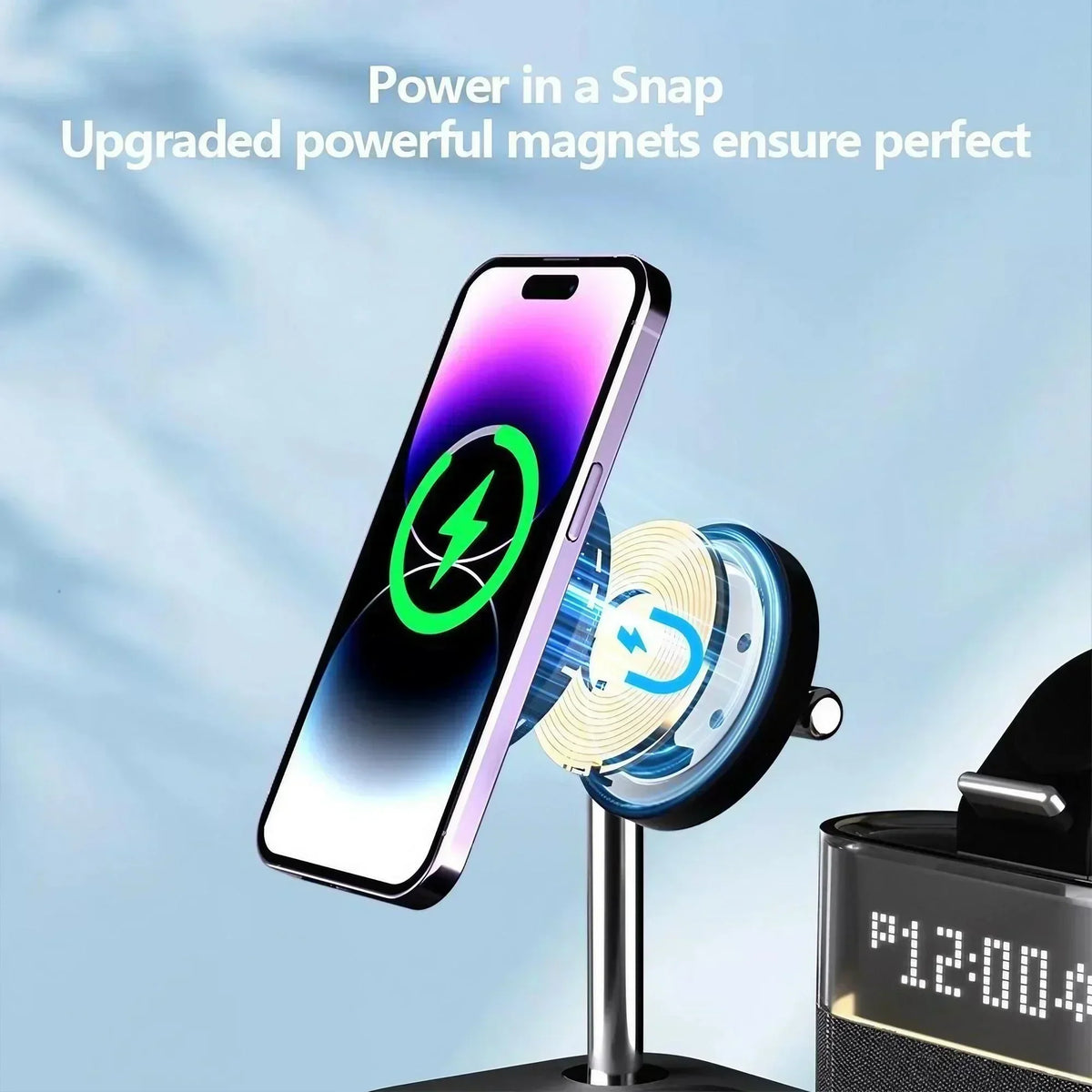 Magnetic Wireless Charger – Fast Charging Phone Stand